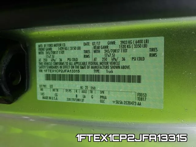1FTEX1CP2JFA13315 фото 2