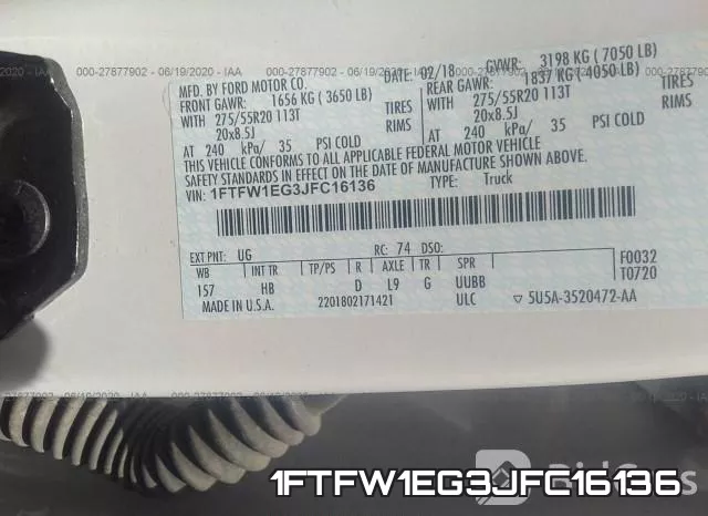 1FTFW1EG3JFC16136 фото 10