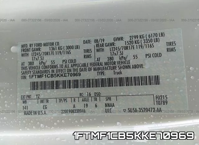1FTMF1CB5KKE70969 фото 10