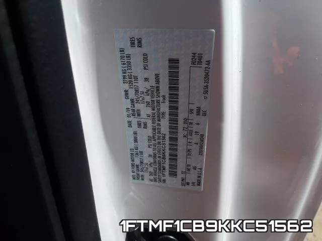 1FTMF1CB9KKC51562 фото 2
