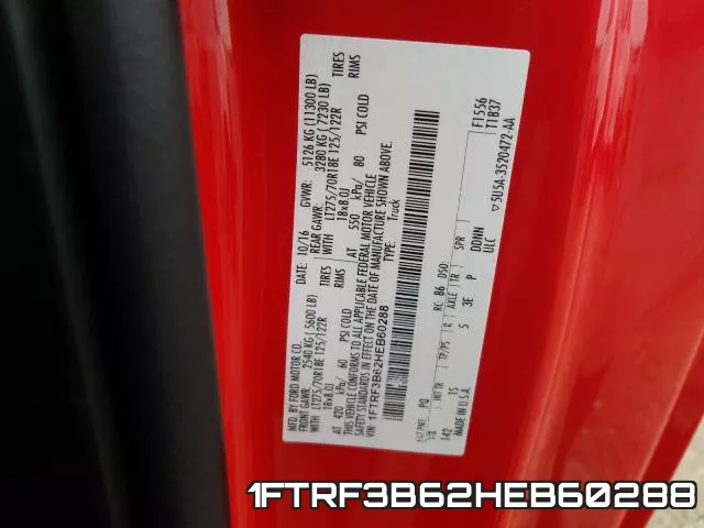 1FTRF3B62HEB60288 фото 2