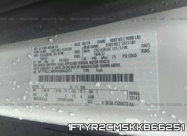 1FTYR2CM5KKB66251 фото 10