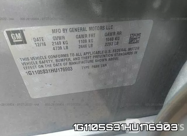 1G1105S31HU176903 фото 10