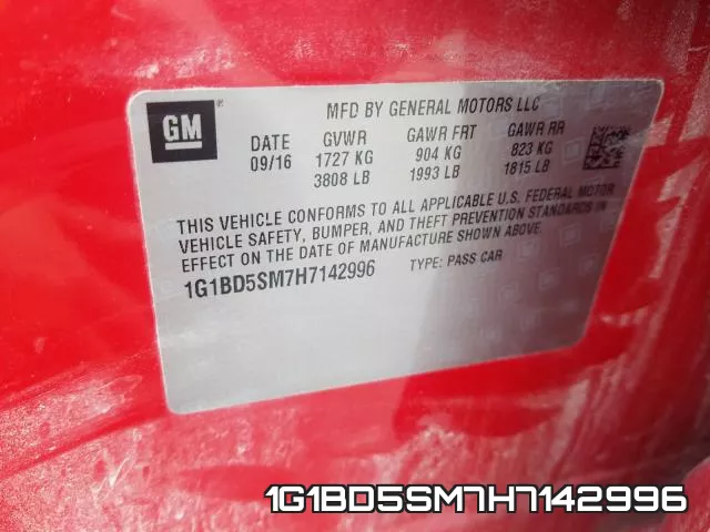 1G1BD5SM7H7142996 фото 2