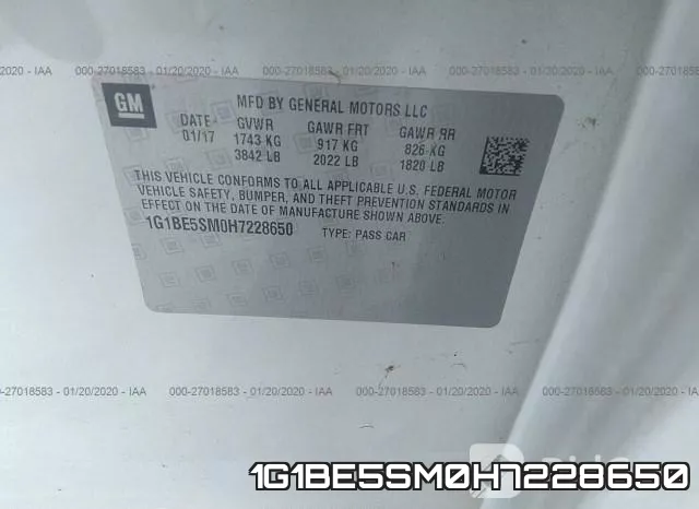 1G1BE5SM0H7228650 фото 10