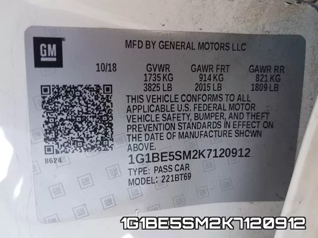 1G1BE5SM2K7120912 фото 2