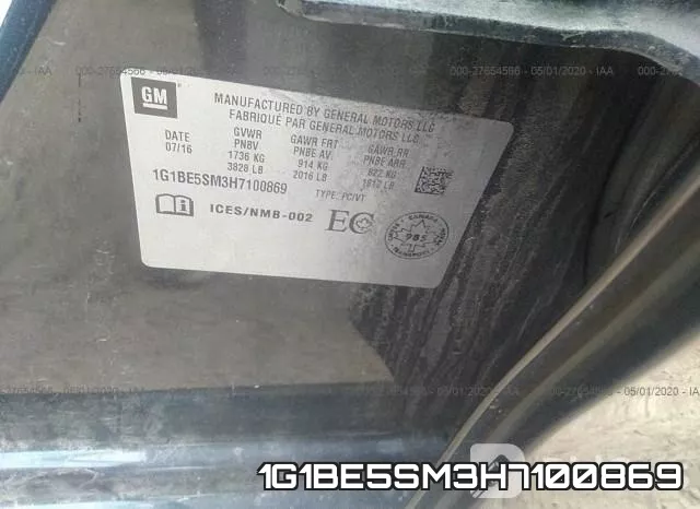 1G1BE5SM3H7100869 фото 10