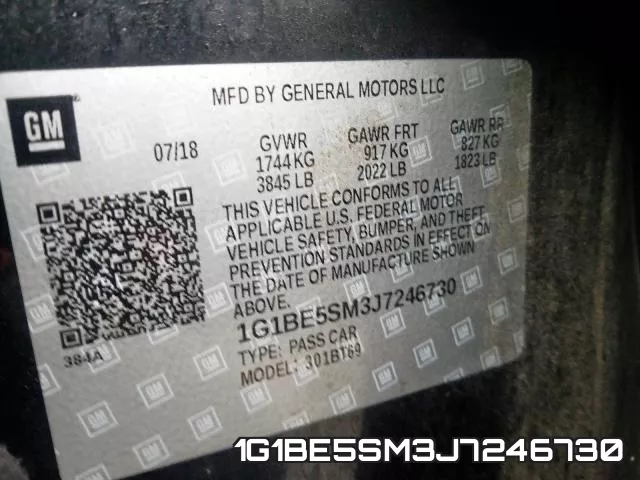 1G1BE5SM3J7246730 фото 2