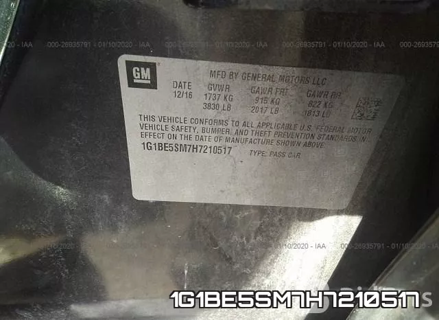 1G1BE5SM7H7210517 фото 10