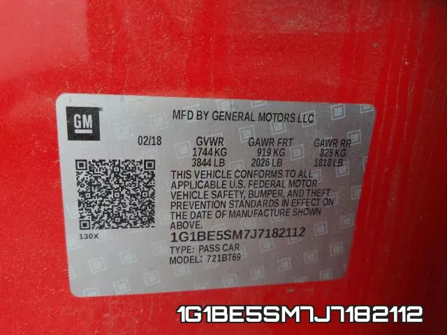 1G1BE5SM7J7182112 фото 2