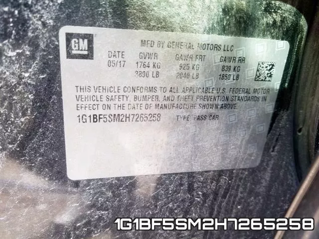 1G1BF5SM2H7265258 фото 2