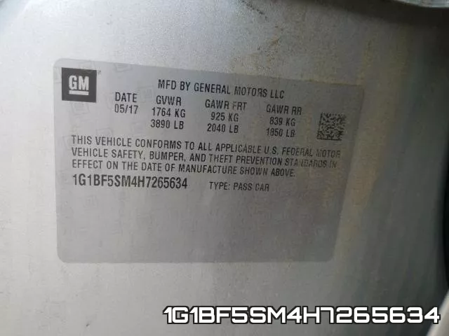 1G1BF5SM4H7265634 фото 2