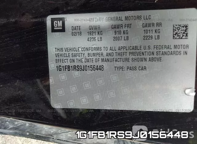 1G1FB1RS9J0156448 фото 10
