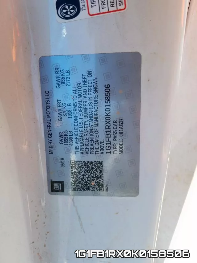 1G1FB1RX0K0158506 фото 2