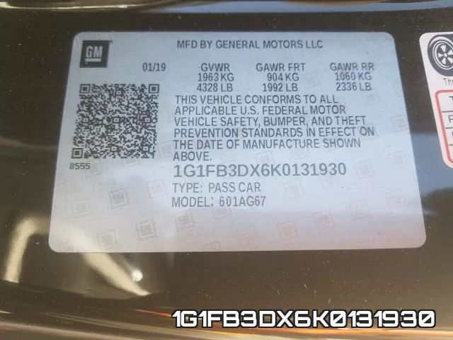1G1FB3DX6K0131930 фото 2