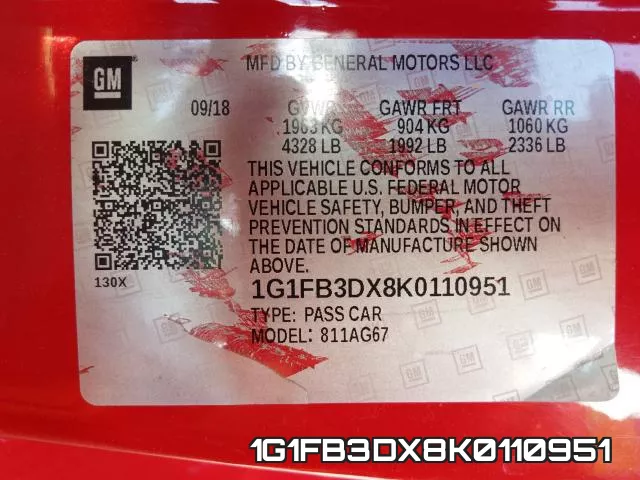 1G1FB3DX8K0110951 фото 2