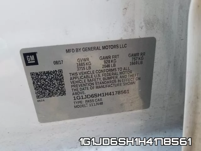 1G1JD6SH1H4178561 фото 2