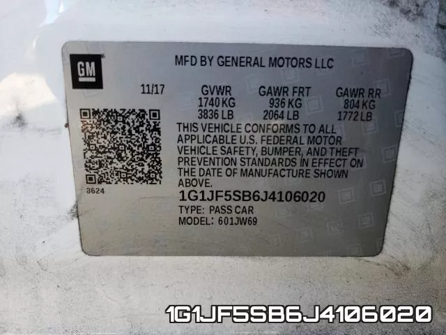 1G1JF5SB6J4106020 фото 2