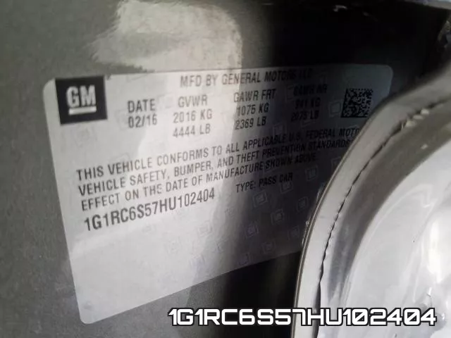 1G1RC6S57HU102404 фото 2