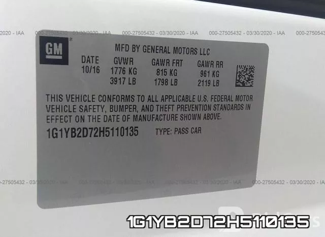 1G1YB2D72H5110135 фото 10