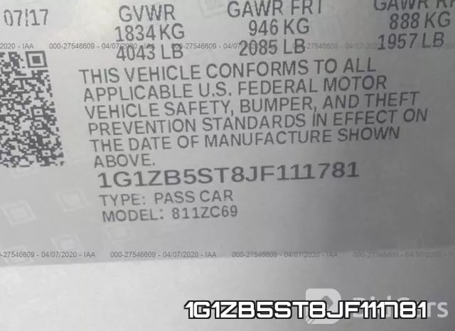 1G1ZB5ST8JF111781 фото 10