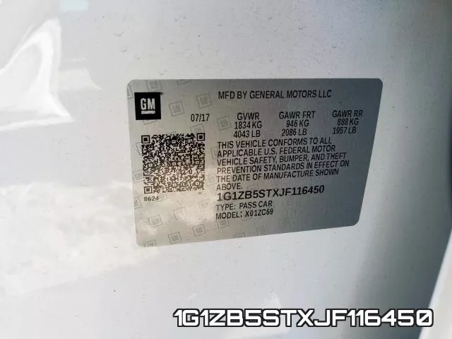 1G1ZB5STXJF116450 фото 2