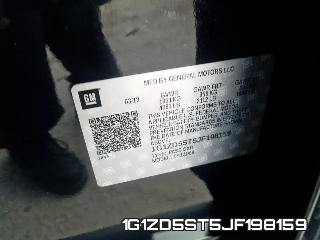 1G1ZD5ST5JF198159 фото 2