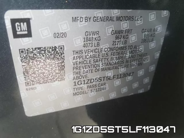 1G1ZD5ST5LF113047 фото 2