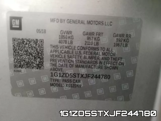 1G1ZD5STXJF244780 фото 2