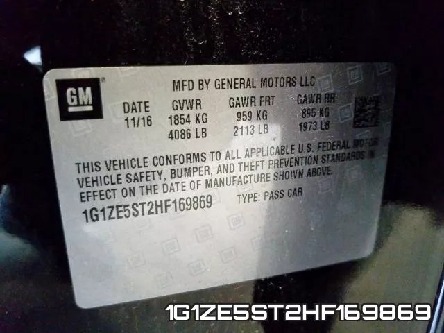 1G1ZE5ST2HF169869 фото 2
