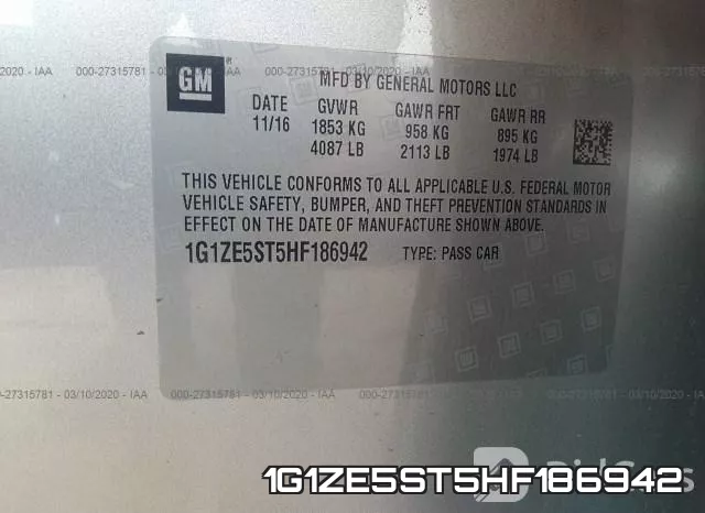 1G1ZE5ST5HF186942 фото 10