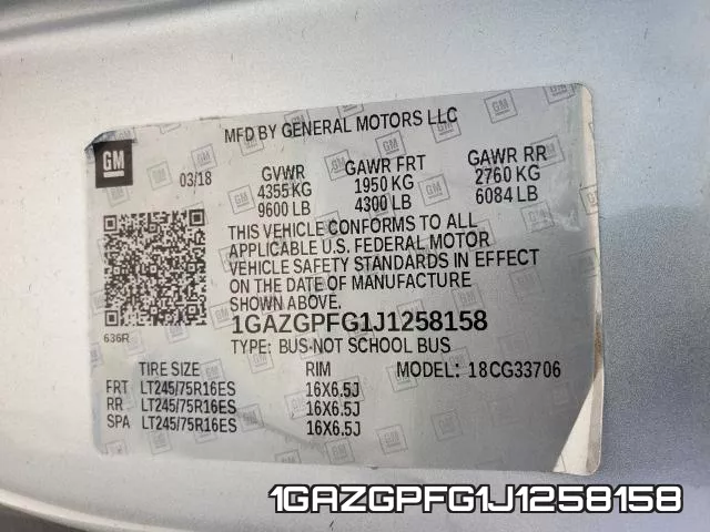 1GAZGPFG1J1258158 фото 2