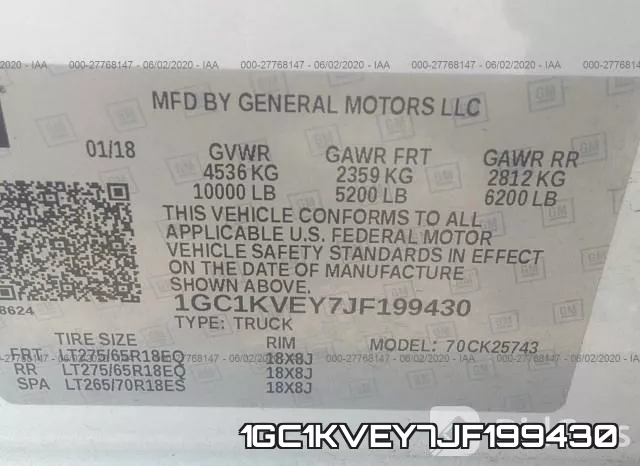 1GC1KVEY7JF199430 фото 10