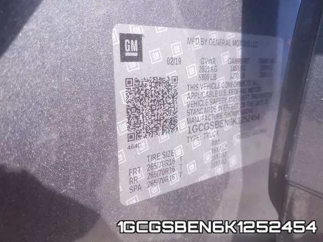 1GCGSBEN6K1252454 фото 2