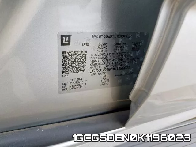 1GCGSDEN0K1196023 фото 2