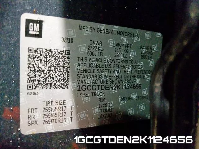 1GCGTDEN2K1124656 фото 2