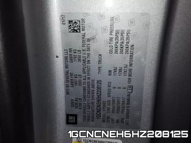 1GCNCNEH6HZ208125 фото 2