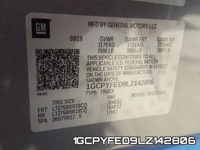 1GCPYFED9LZ142806 фото 2