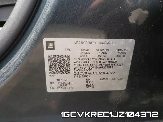 1GCVKREC1JZ104372 фото 2