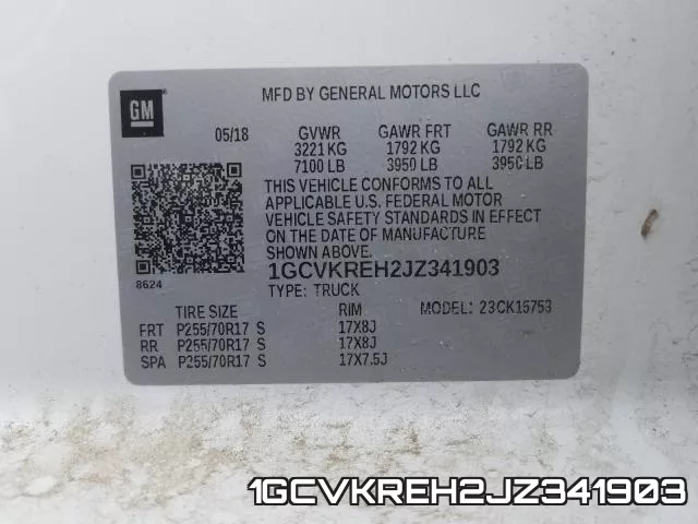 1GCVKREH2JZ341903 фото 2