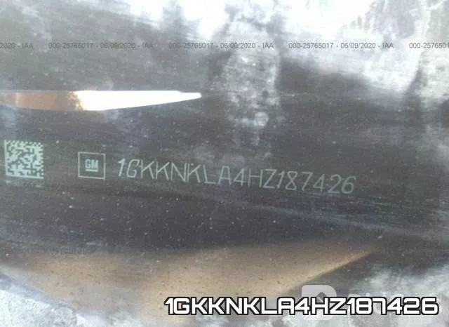 1GKKNKLA4HZ187426 фото 10