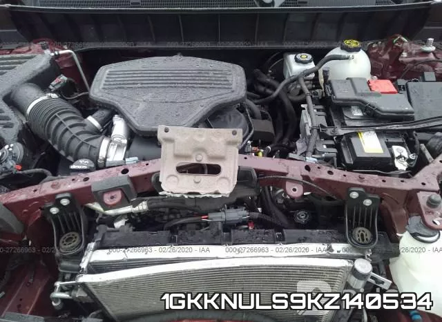 1GKKNULS9KZ140534 фото 2