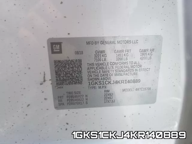 1GKS1CKJ4KR140889 фото 2