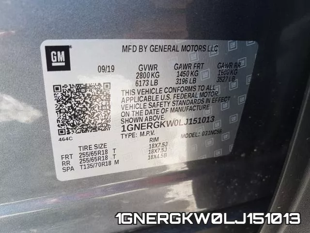 1GNERGKW0LJ151013 фото 2