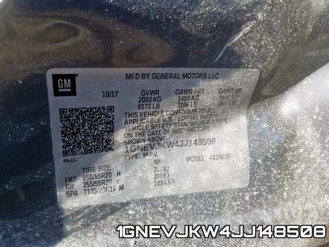 1GNEVJKW4JJ148508 фото 2