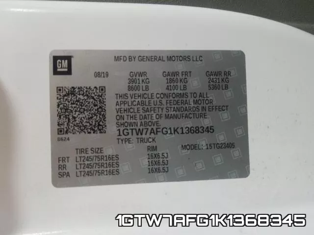 1GTW7AFG1K1368345 фото 2