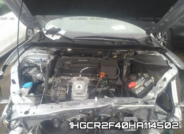 1HGCR2F40HA114502 фото 2