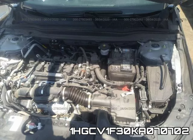 1HGCV1F30KA070702 фото 2