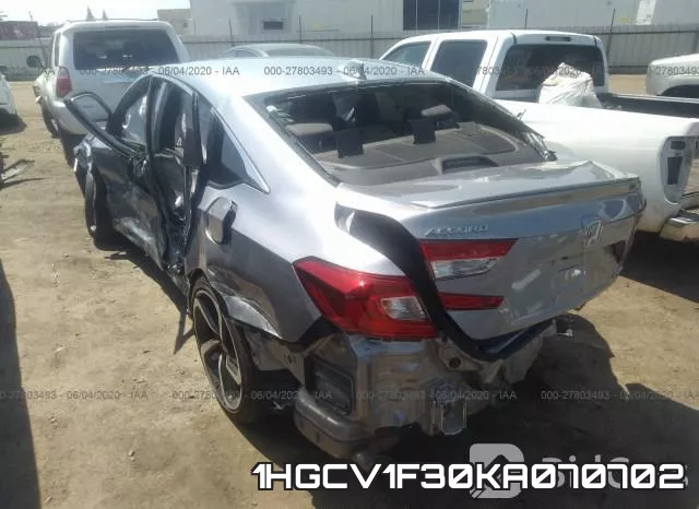1HGCV1F30KA070702 фото 4
