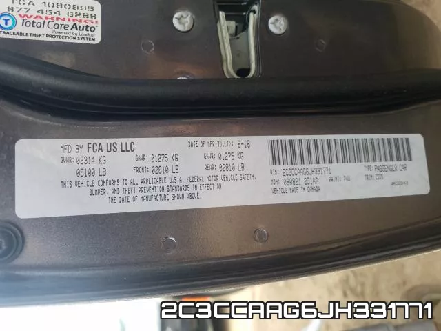 2C3CCAAG6JH331771 фото 2